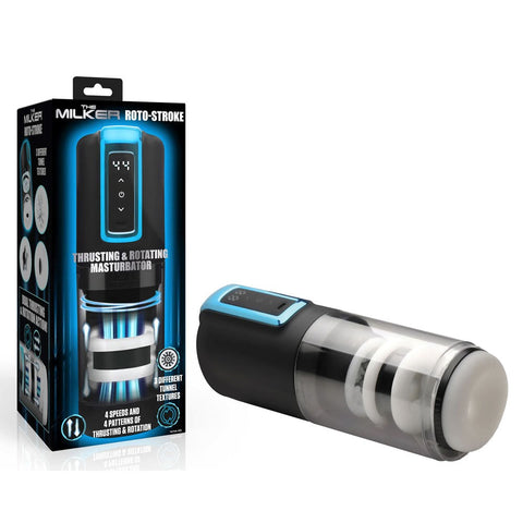 Roto-Stroke Thrusting & Rotating Masturbator by XR Brands - Masturbators and Strokers