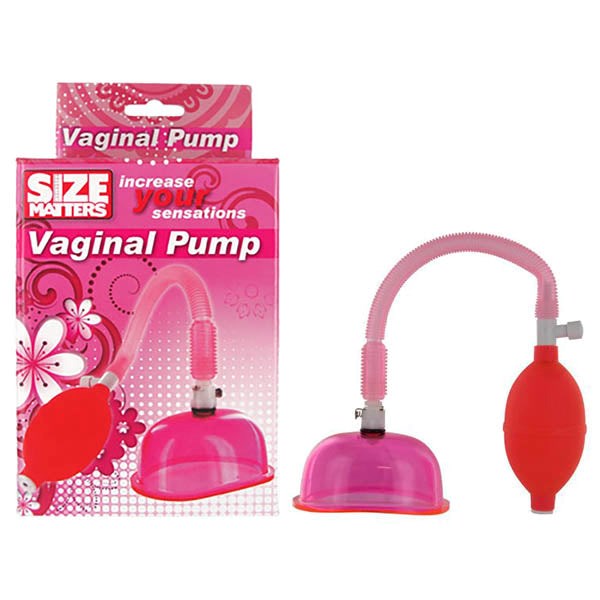 XR Brands Size Matters Vaginal Pump And Cup Set Pink - Pussy And Clit Toys