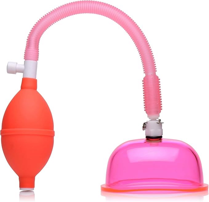 XR Brands Size Matters Vaginal Pump And Cup Set Pink - Pussy And Clit Toys