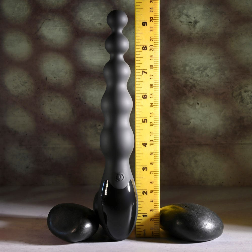 Zero Tolerance Backdoor Baton Vibrating Anal Bead Black - Anal Beads and Balls