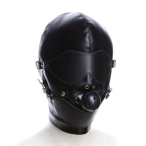 Bondage Mouth Gag Full Gimp Hood by BDStyle - Bondage Hoods