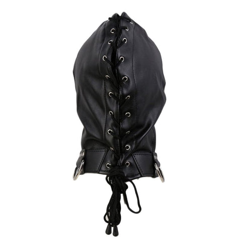 Gothic Black Bondage Play Hood by BDStyle - Bondage Hoods