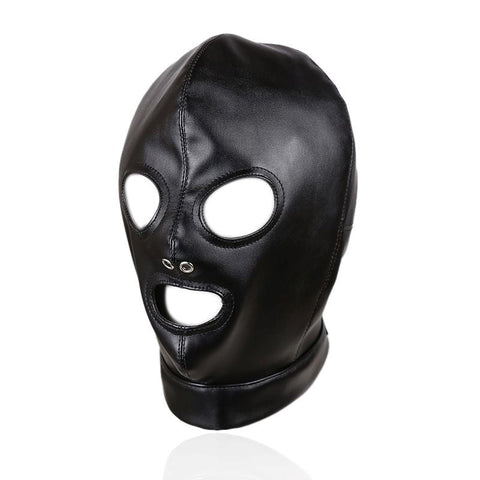 Mouth And Eye Open With Nostril Hole Bondage Hood - Bondage Hoods