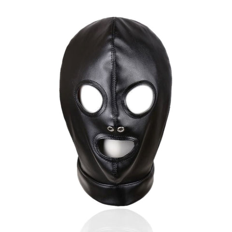 Mouth And Eye Open With Nostril Hole Bondage Hood - Bondage Hoods