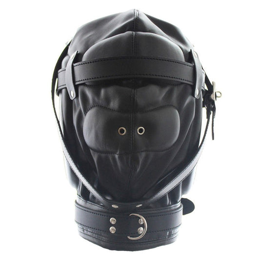 BDStyle Premium Total Sensory Deprivation Bondage Leather Hood
