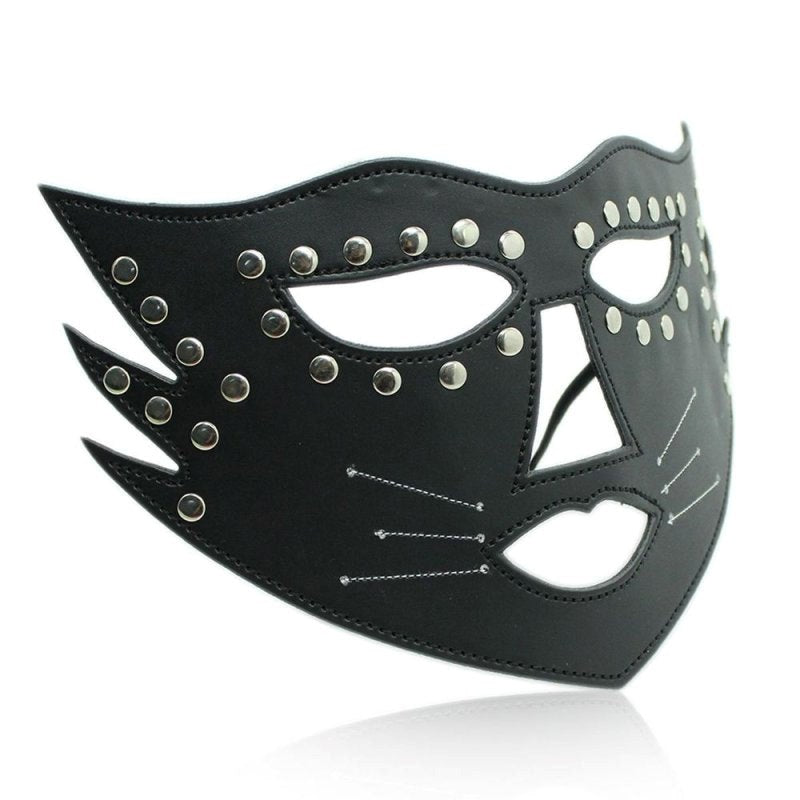BDStyle Cat Face Mask with Beard - Blindfolds And Masks