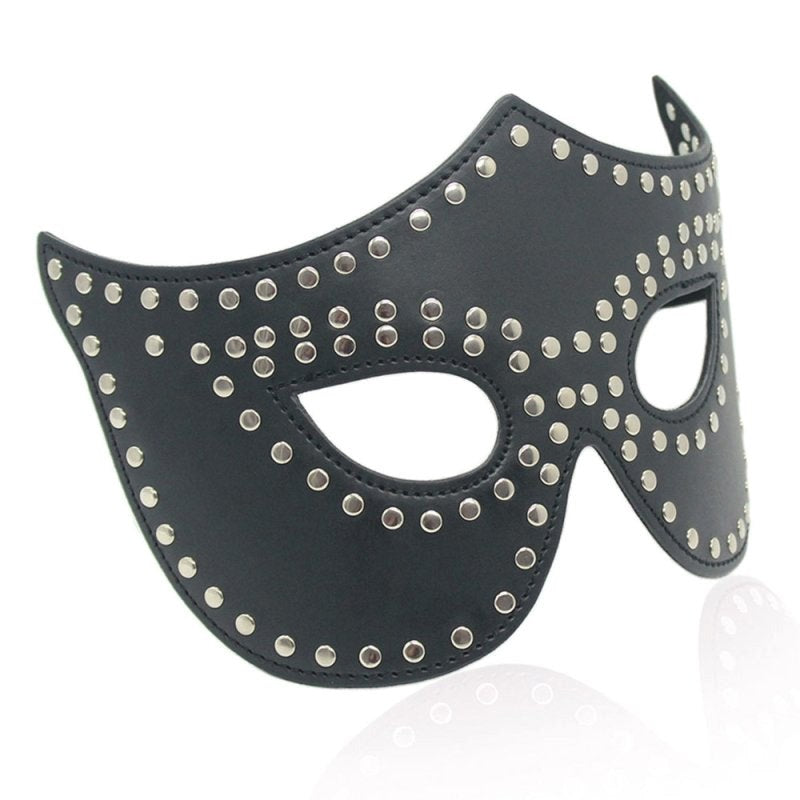 BDStyle Eye Mask with Rivets Detail - Blindfolds And Masks
