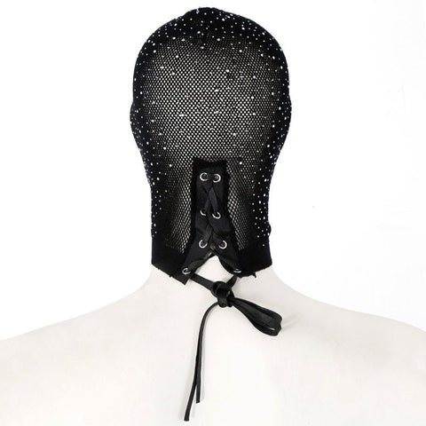 Full Hood Cover With Diamond Bondage Hood by BDStyle - Bondage Hoods