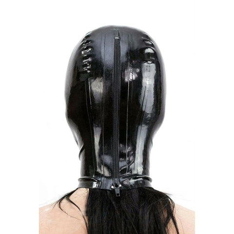 Latex Open Eyes And Mouth Bondage Hood by BDStyle - Bondage Hoods
