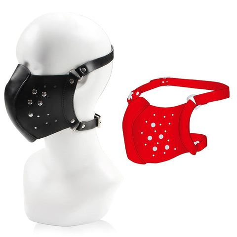 Punk Face Mask With Hole Bondage Hood by BDStyle - Bondage Hoods