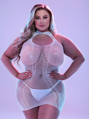 Lapdance Glow In The Dark Dress Q by Xgen Products - Babydolls and Chemises