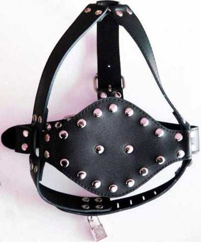 Leather Face Harness with Stuffer Gag by BDStyle - Bondage Gags and Bits
