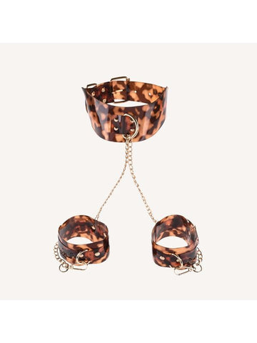 Neck and Wrist Restraint Amber by Sportsheets - Cuffs and Restraints