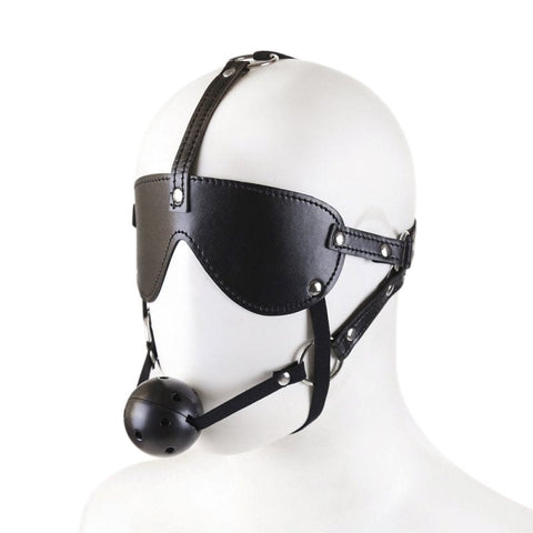 Blindfold With Breathable Ball Gag by BDStyle - Blindfolds And Masks