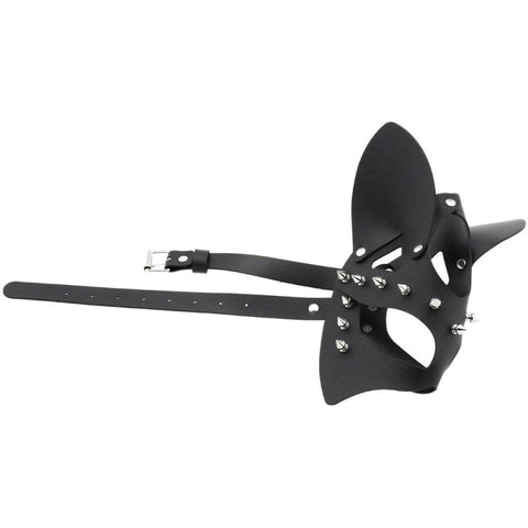 Faux Leather Rivet Spike Mask by BDStyle - Blindfolds And Masks