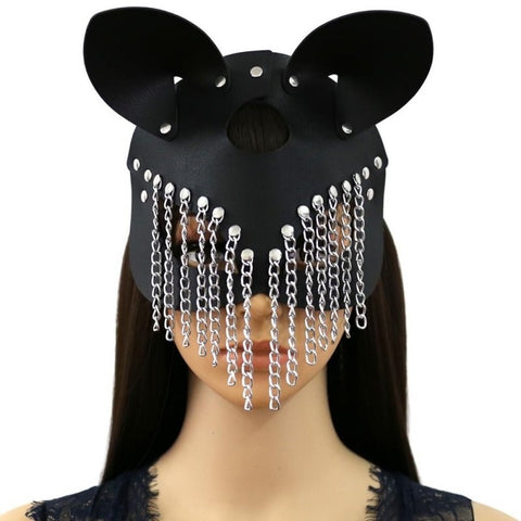 Masquerade Fetish Play Chain Mask by BDStyle - Blindfolds And Masks