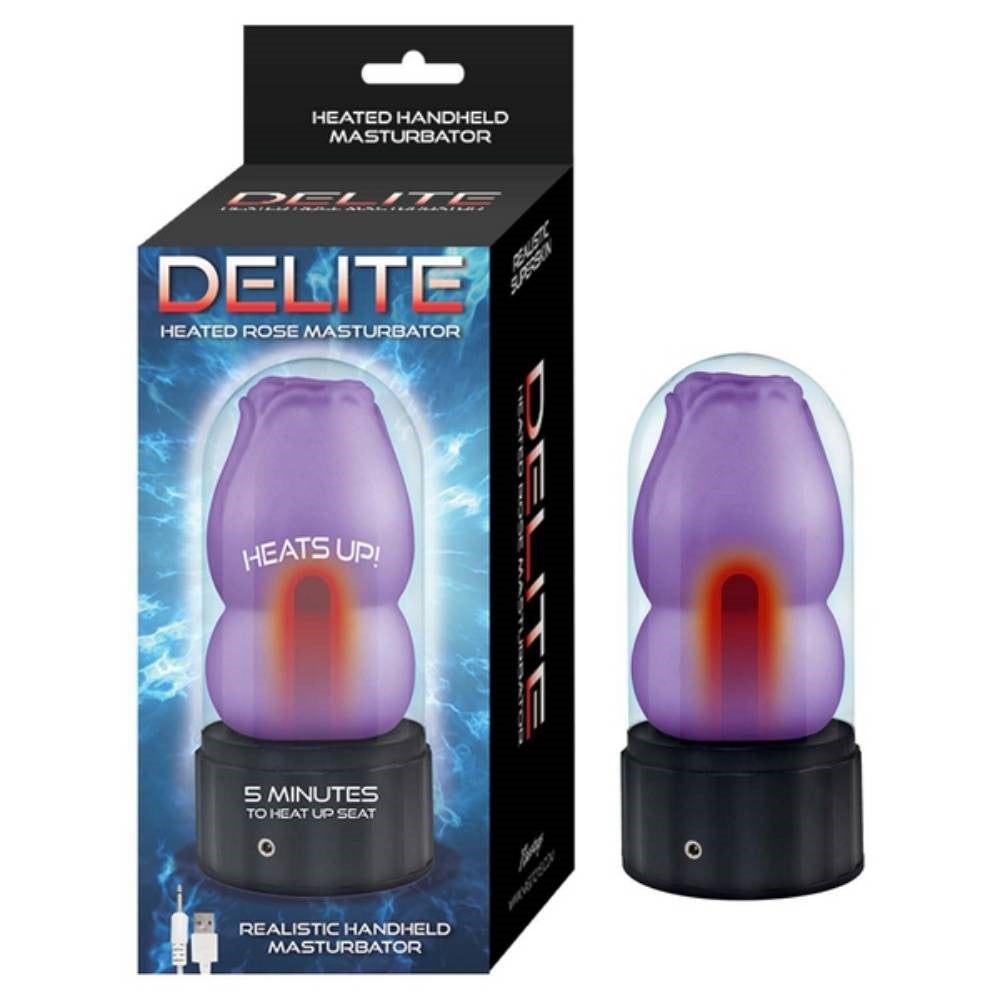 Nasstoys DELITE Heated Rose Lifelike Male Masturbator - Masturbators and Strokers