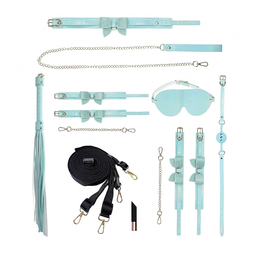 Shots Toys OUCH! Paris Collection 8 Piece Bondage Set with Bag - Bondage Kits
