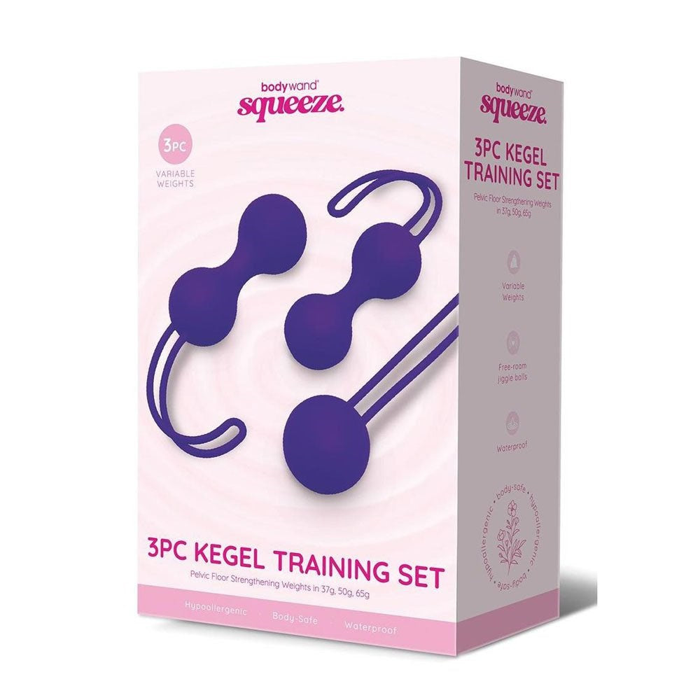 Bodywand Squeeze 3 Piece Weighted Kegel Ball Training Set - Love Eggs and Kegel Exercisers
