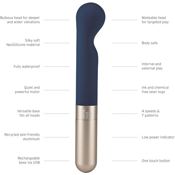 LOVE NOT WAR Kama Vibrating G Spot Massager Vibrator - G-Spot Vibrators