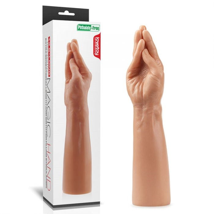 Lovetoy King Sized Realistic Magic Hand Fisting Dildo Flesh 36cm - Realistic Dildos