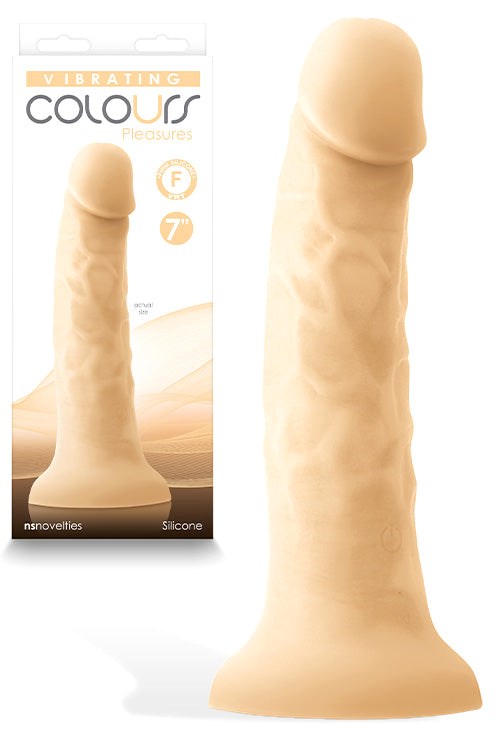 NS Novelties Colours Pleasures Realistic Silicone Dildo Flesh 17.8cm - Realistic Dildos