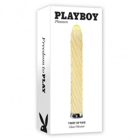 Playboy Pleasure TWIST OF FATE Glass Vibrator - Bullet Vibrators
