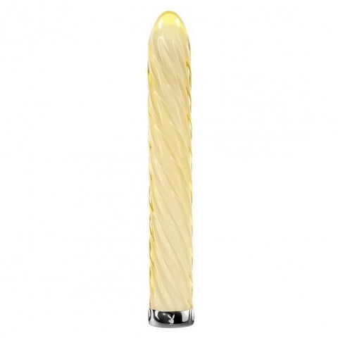 Playboy Pleasure TWIST OF FATE Glass Vibrator - Bullet Vibrators
