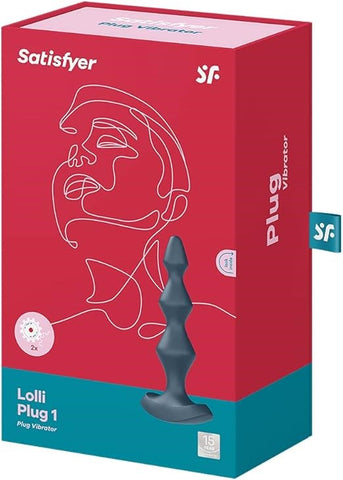 Lolli-Plug 1 Dark Vibrating Anal Beads by Satisfyer - Anal Beads and Balls