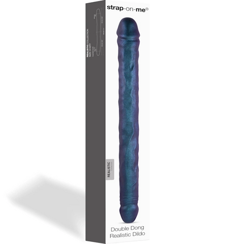 Realistic Double Dong Snaky Metallic by strap-on-me - Realistic Dildos