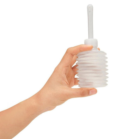 AquaClean 1-Way Valve Douche Set with Butt Plug Nozzle - Enemas and Douches