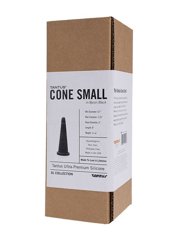 Cone Small Black Silicone Butt Plug by Tantus - Butt Plugs