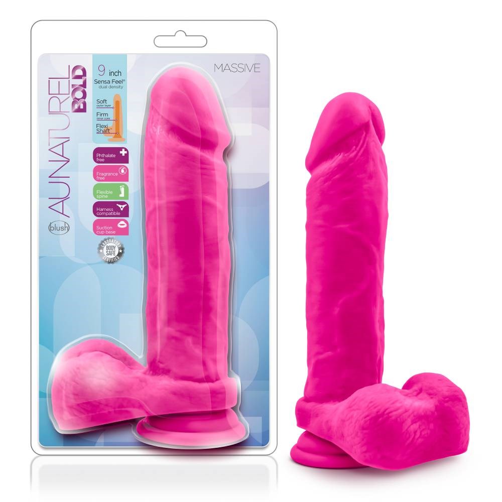Au Naturel Bold Massive 9 inch Realistic Dong - Realistic Dildos