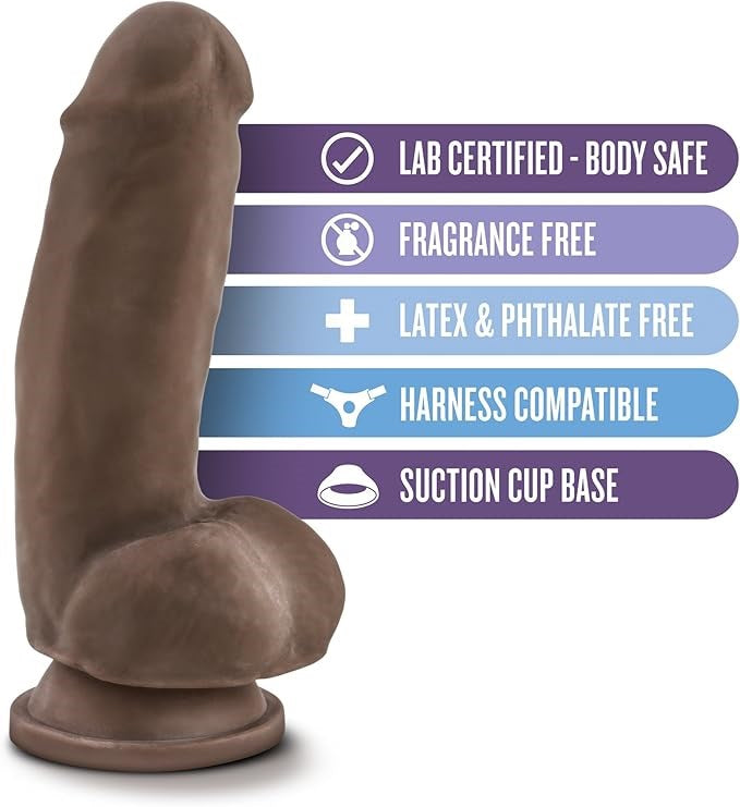 Au Naturel Sensa Feel Fat Boy Realistic Dong Beige 7 Inch - Realistic Dildos