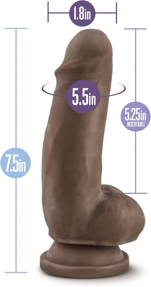 Au Naturel Sensa Feel Fat Boy Realistic Dong Beige 7 Inch - Realistic Dildos
