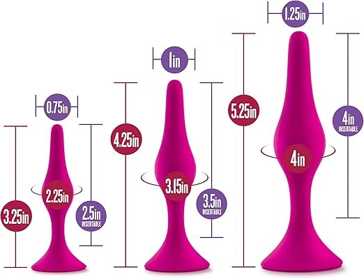 Luxe Beginner Butt Plug Kit Pink - Butt Plugs