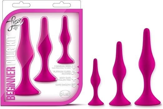 Luxe Beginner Butt Plug Kit Pink - Butt Plugs