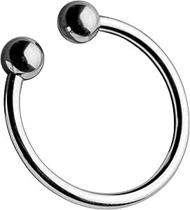 Master Series Pressure Point Beaded Stainless Steel Glans - Steel Cock Rings