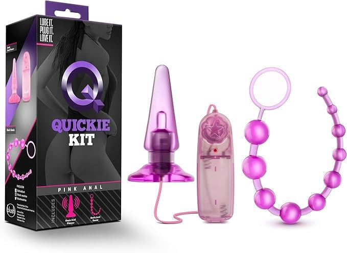 Quickie Kit Vibrating Anal Plug Pink - Butt Plugs