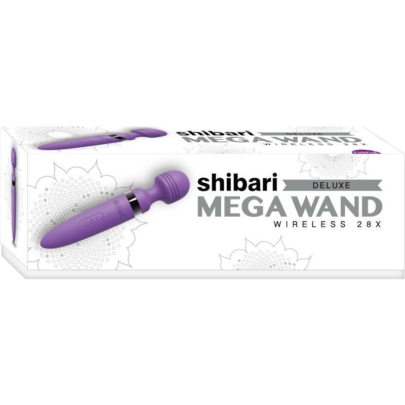 Shibari Deluxe Mega Wireless 28X Body Wand Massager Purple - Body Wands