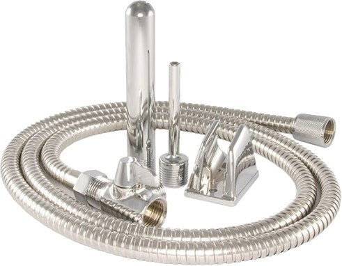 SI Novelties Stainless Steel Deluxe Shower Bidet - Enemas and Douches