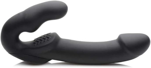Strap U Evoke Rechargeable Vibrating Silicone Strapless - Strap On Sextoys