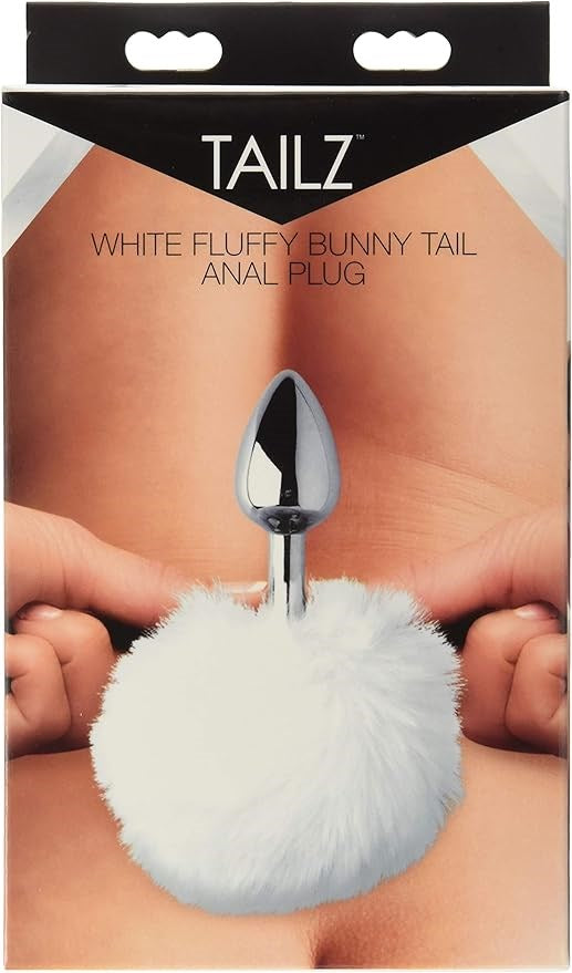 Tailz Seme Flexible White Bunny Tail Anal Plug - Butt Plugs