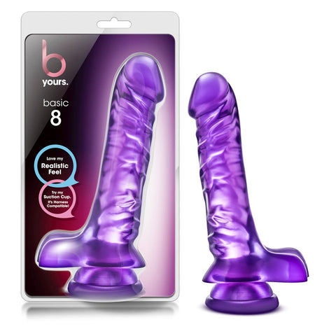 B Yours Basic 8 Realistic Dildo by Blush Novelties - Realistic Dildos