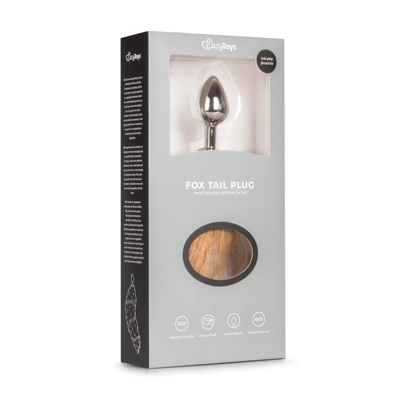 Fetish Collection Fox Tail No 2 Silver Butt Plug - Butt Plugs