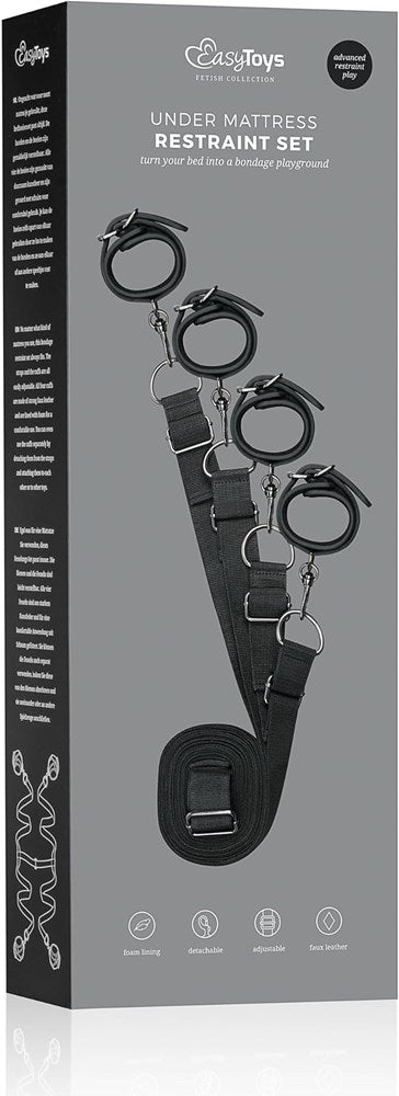 Fetish Collection Under Mattress Restraint Set - Cuffs And Restraints