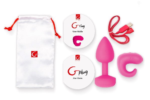 Gvibe Gkit Rechargeable Anal Plug Sunny Raspberry - Butt Plugs