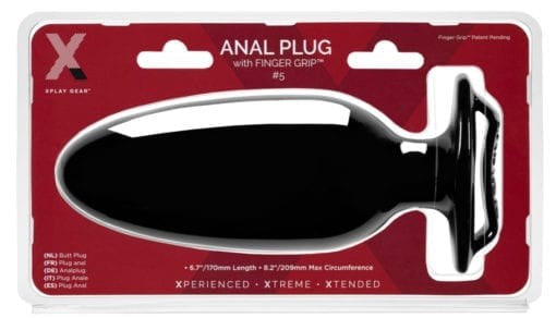 Perfect Fit Xplay Finger Grip Anal Plug 5L - Butt Plugs