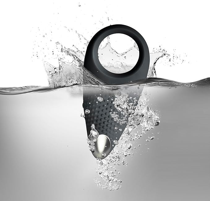 Rocks Off Empower Vibrating Cock Ring Black - Vibrating Cock Rings