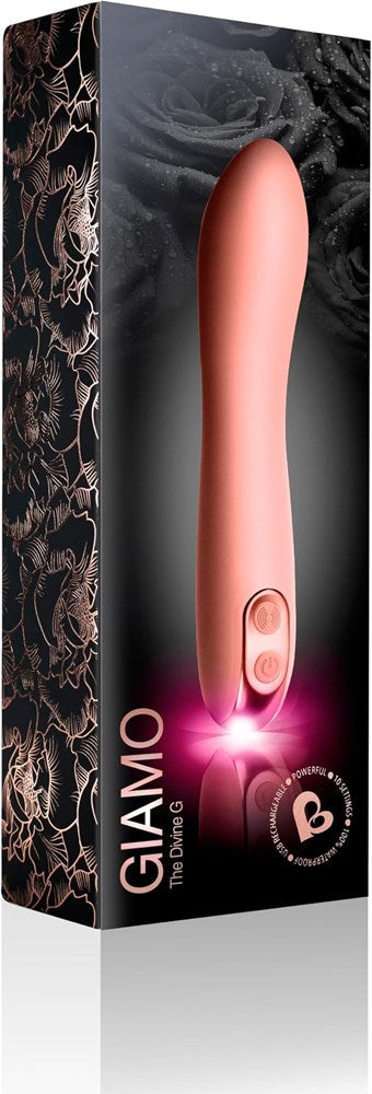 Rocks Off Giamo USB Rechargeable G Spot Vibrator Baby Pink - G-Spot Vibrators